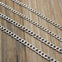 5mlot 3 9 mm width stainless steel link chain necklace bulk jewelry figaro chains for women men diy necklace bracelets making