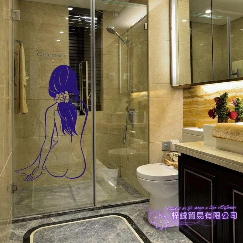 

Naked Body Wall Sticker Bathroom Room Home Decoration Posters Vinyl Sticker Sexy Girl Wall Decal