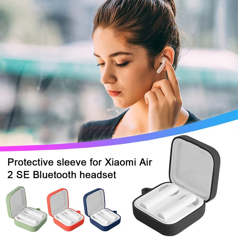 2 шт. чехол Портативный защитный противоударный силиконовый для наушников Xiaomi Air2
