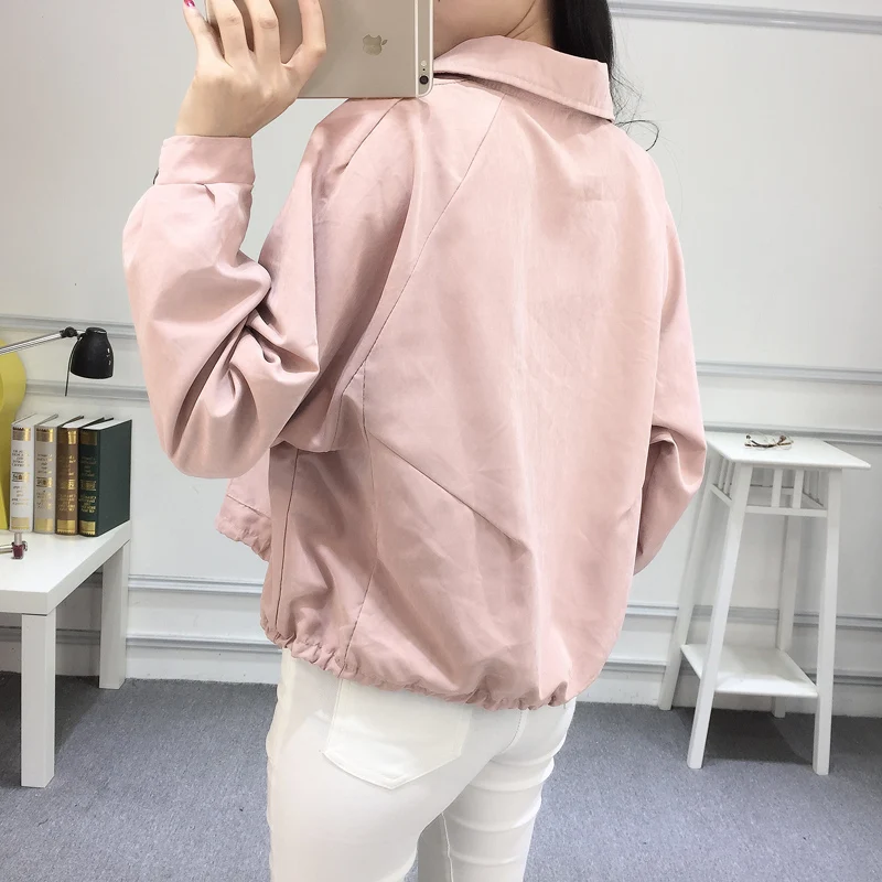 Модная Корейская дикая свободная однотонная короткая джинсовая куртка для