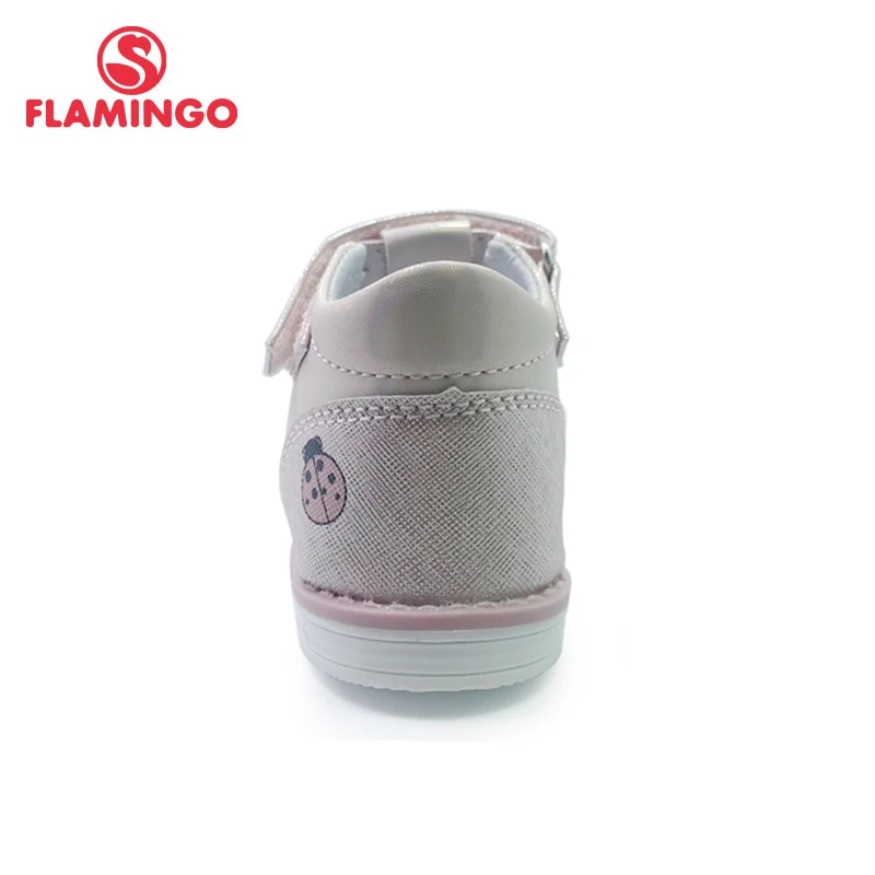 Фламинго 2021 детские сандалии на плоской подошве и застежке липучке арочный