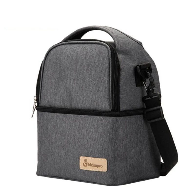 Dark gray Сумка для подгузников для мам и мам, большая сумка для кормления, рюкзак для путешествий, сумка-холодильник для грудного молока, Детская сумка, рюкзак для подгузников - Цвет: Dark gray