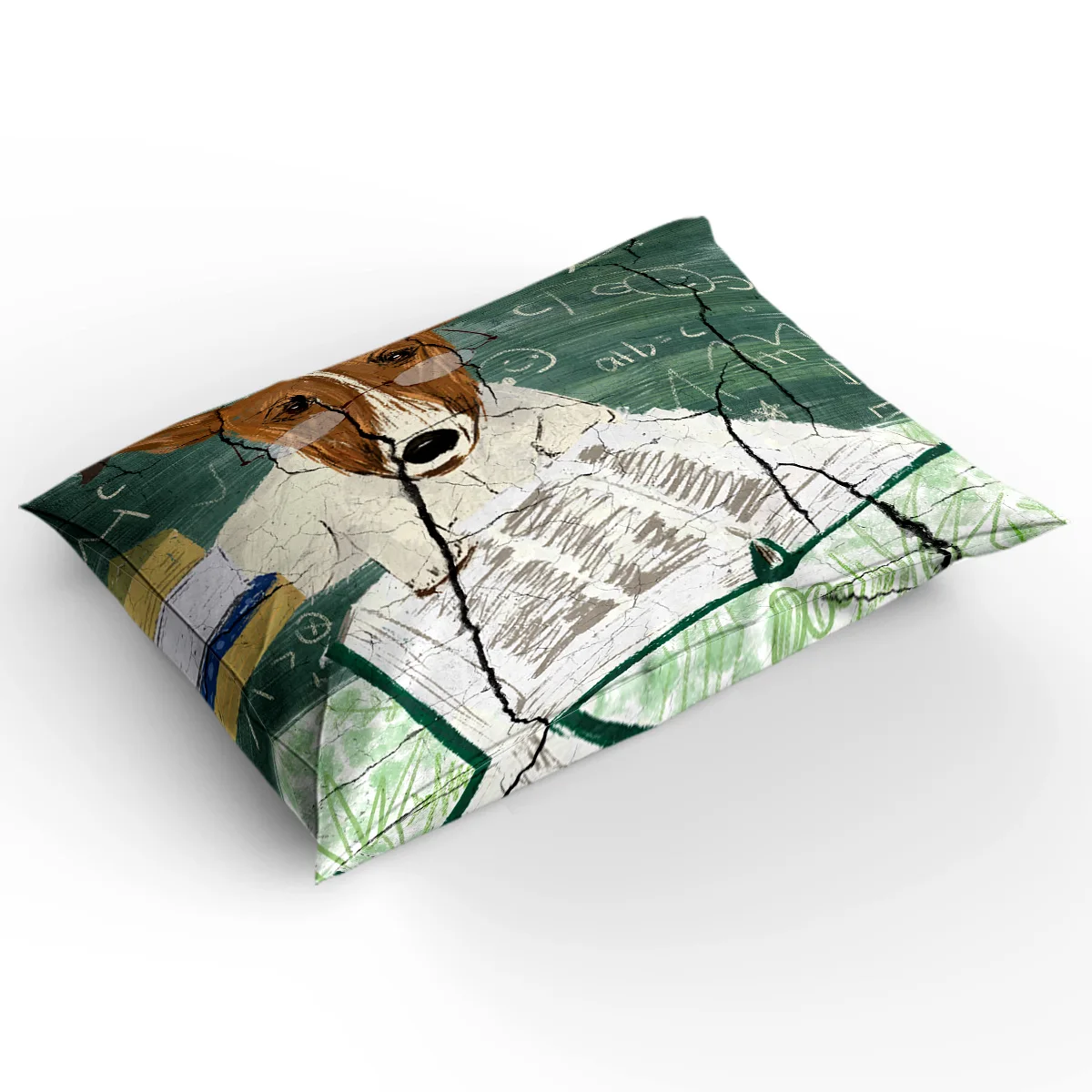 Animal Cute Struggling Learning Dog Doodle Burst Duvet Cover Set 2/3/4pcs Bedding Bed Sheet Pillowcases | Дом и сад