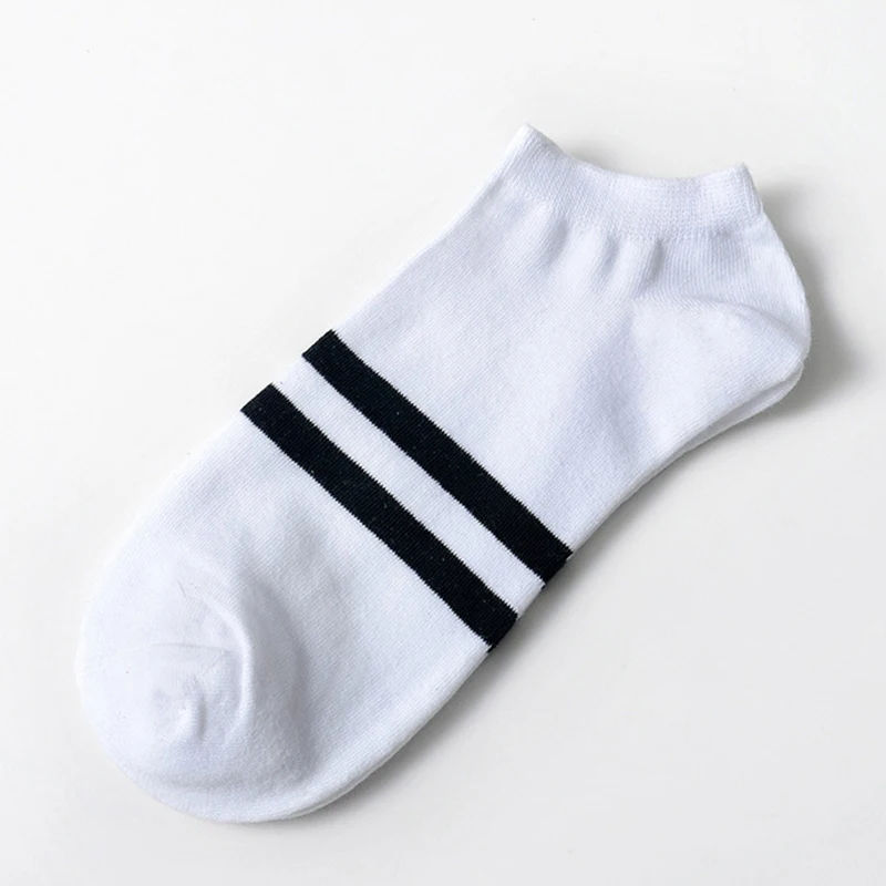 10pcs = 5pairs Cotton Invisible Men's Boat Socks Summer And Autumn Breathable Ankle Socks Casual Harajuku Striped Slippers Socks