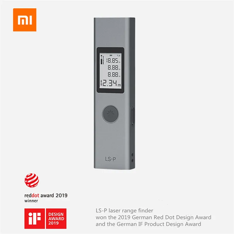 Лазерный дальномер Xiaomi Mijia Duka портативный с USB-зарядкой и высокой точностью 40 м