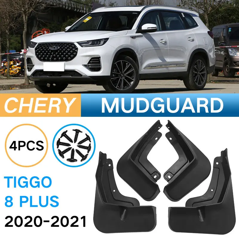 

Грязеотвод для Chery Tiggo 8 Pro 2021 Plus, переднее и заднее Брызговики, брызговики, автомобильные аксессуары