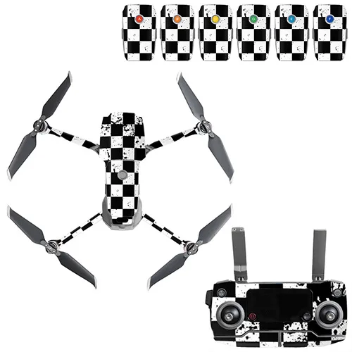 Оранжевый Граффити наклейка Skins Комплект для DJI Mavic 2 Drone Body sticker пустынный камуфляж наклейки аксессуары для кожи Mavic 2 PRO/Zoom - Цвет: Оранжевый