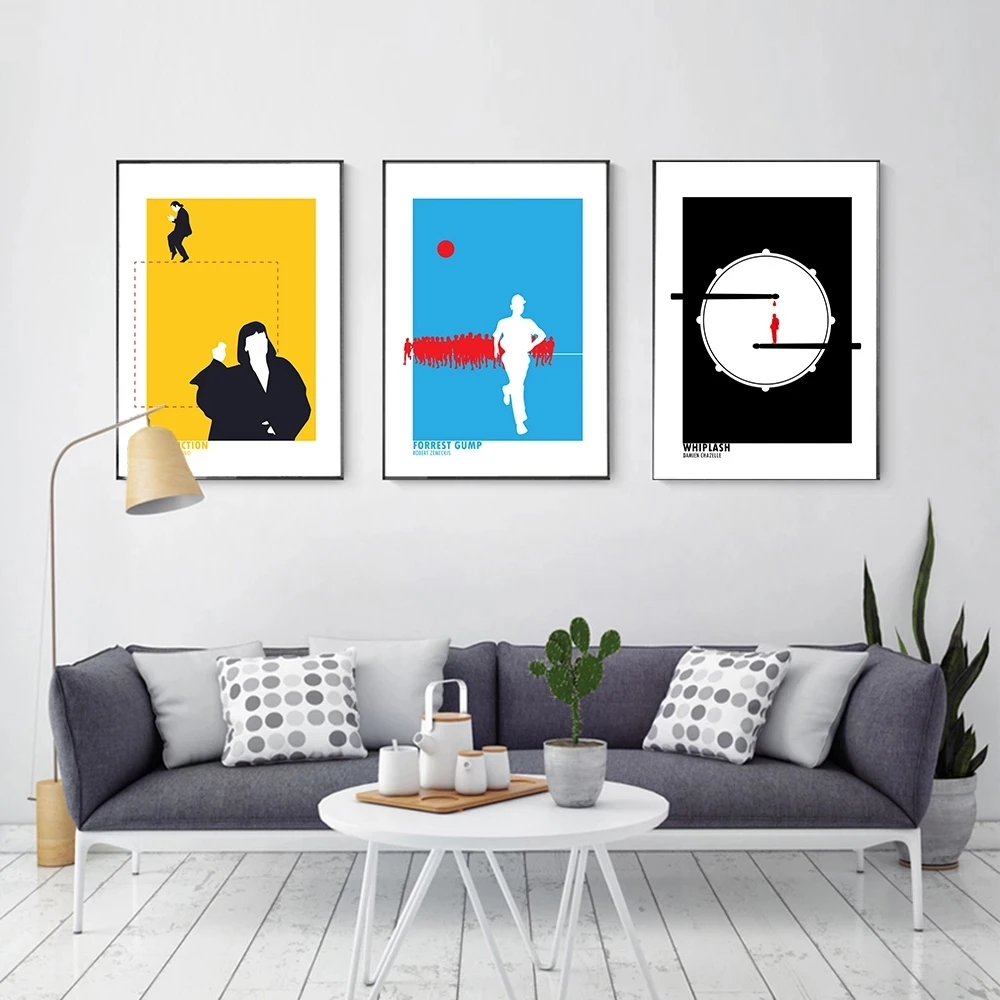 Черная абстрактная картина крестного отца плакат принты модная фантастика белая