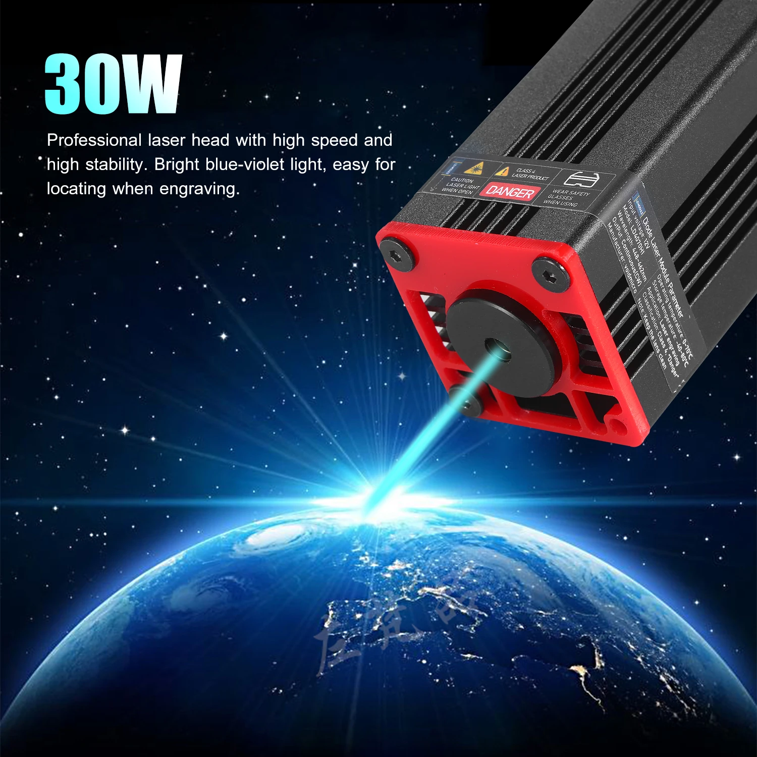 

Upgrade 5500mW Laser Module Laser Head 450nm Blue Lase For Laser Cutting Machine CNC DIY Laser Wood Marking Cutting Tool
