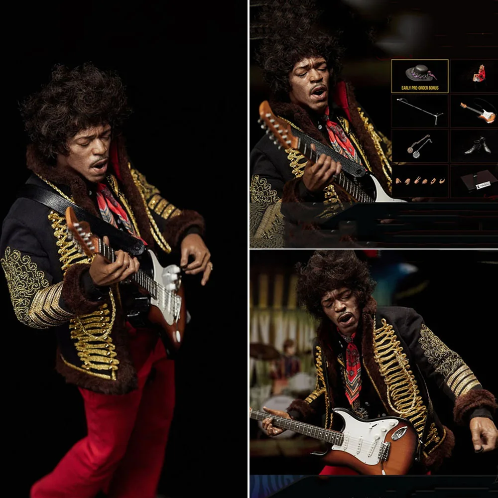 

BLITZWAY BW-UMS 11201 1/6 James Marshall Jimi Hendrix with Clothes Accessories Full Set Action Figure Model Toys for Collection