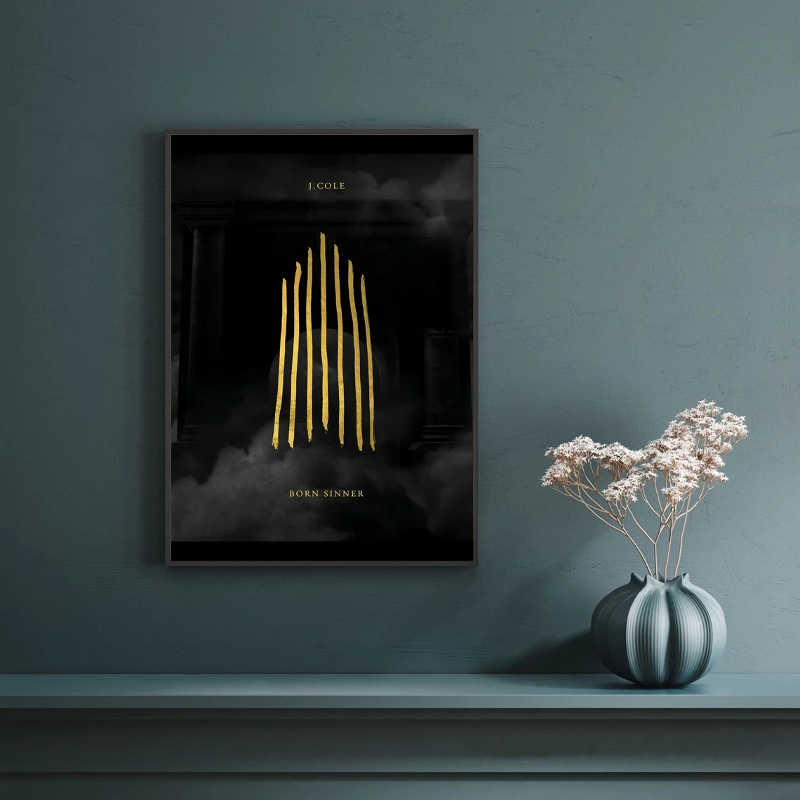

Текстильный постер J Cole Born Sinner Music, альбомная обложка, Постер рэп хип-хоп, поп-музыка, звезда, печать на холсте (без рамки)