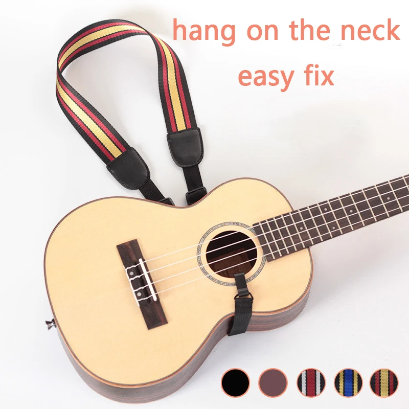 

Widen Thicken Neck Ukulele Dedicated Ukulele Shoulder Strap Guitar Guitarra Hook Accessories Parts Personalized