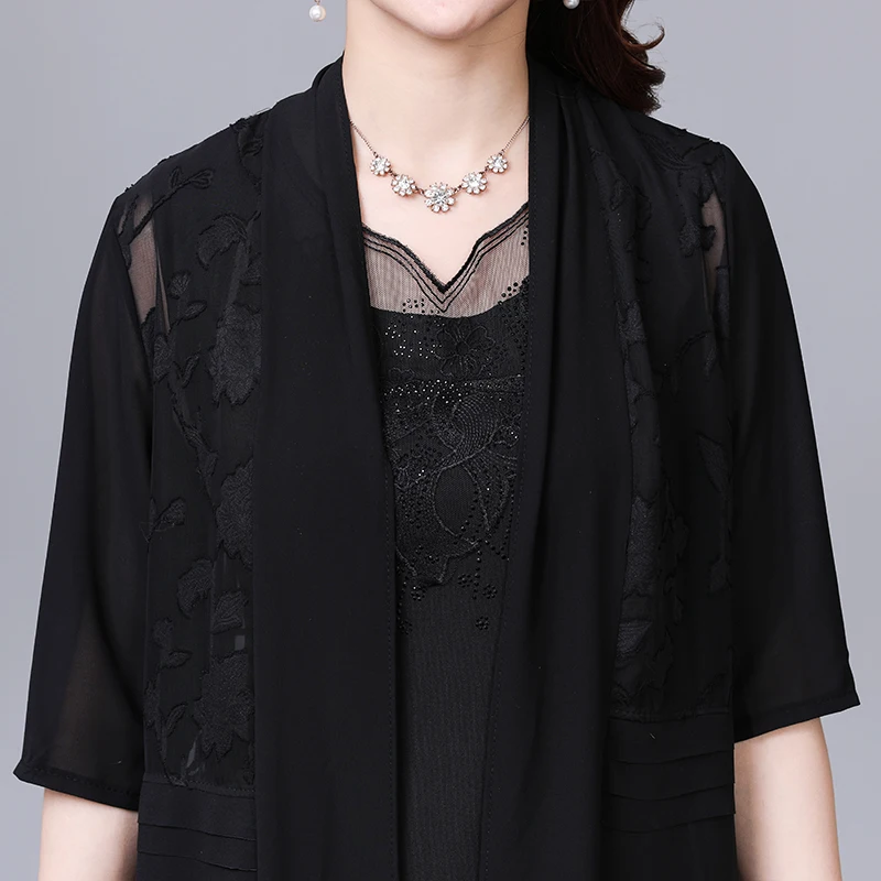 Lingwave середины Длина ветровка 2021 летние тонкие кружева шить элегантный