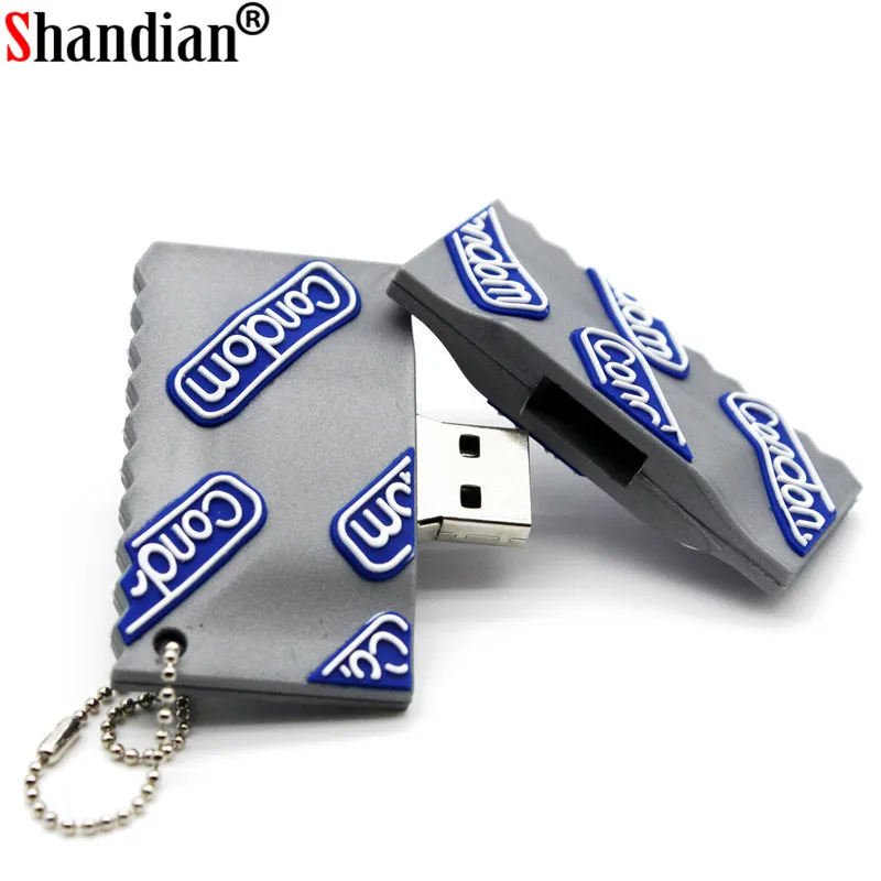 SHANDIAN модная модель презерватив стиль usb флэш накопитель презервативы Pendrive 4 ГБ 8 16