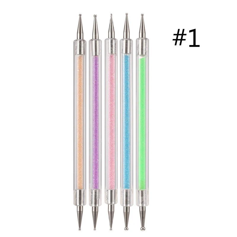 5 шт./компл. ручка для точечного маникюра макарон инструмент мраморного дизайна