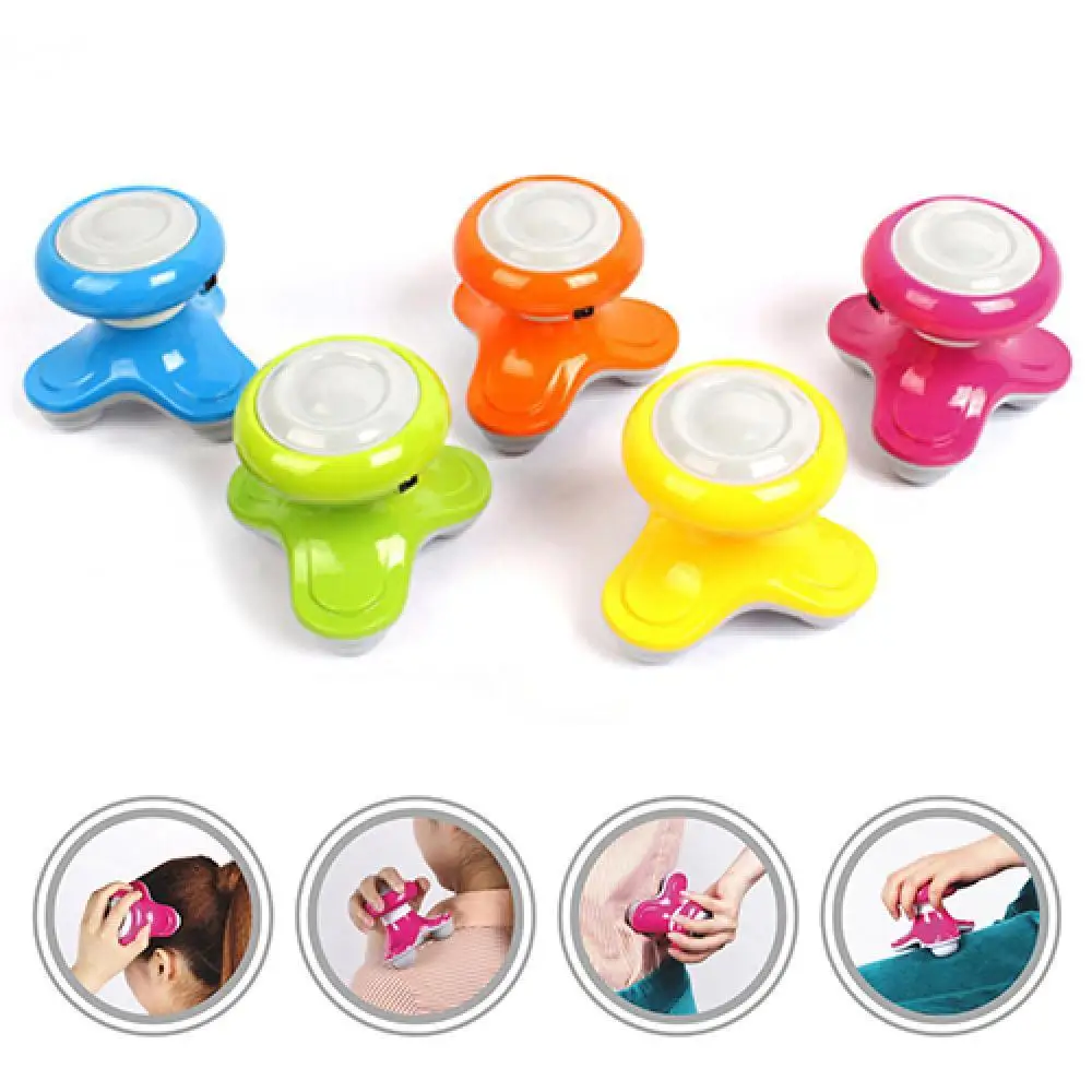 

1PCs Mini Electric Handled Wave Vibrating Massager USB Battery Full Body Massage Neck Waist Back Shoulder Relax Head Massage