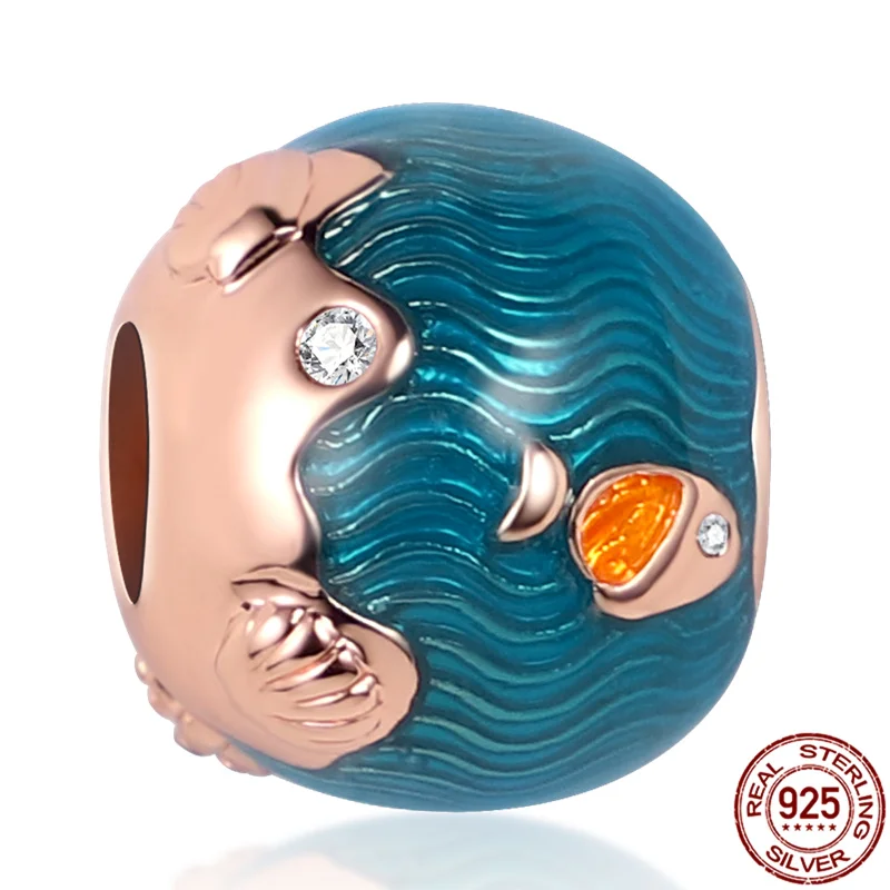 

Hot Selling 925 Sterling Silver Beach Shell Suitable For Original Pandora Bracelet To Make Ladies Fashion Jewelry DIY Beads 123