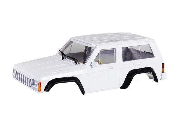 Белый 313 мм Колесная база полный Jeep Cherokee XJ жесткого тела комплект для 1/10 RC комплект автомобильных принадлежностей для передней и задней оси SCX10& SCX10 II 90046 Traxxas TRX4 - Цвет: Белый