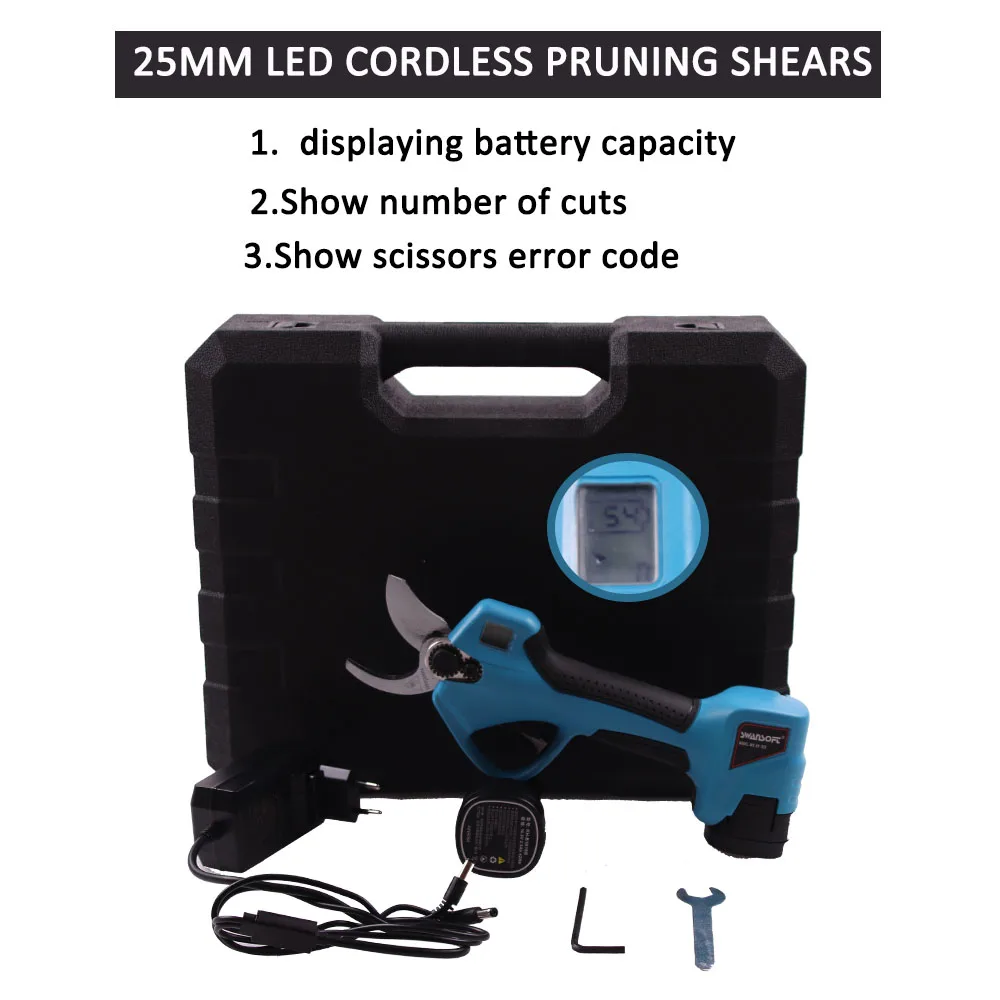 Swansoft профессиональные беспроводные электрические секаторы с 2 батарейками ветка