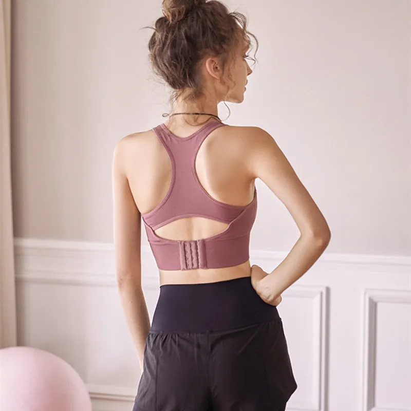 Новый спортивный бюстгальтер с регулируемой пряжкой и защитой от влаги женский