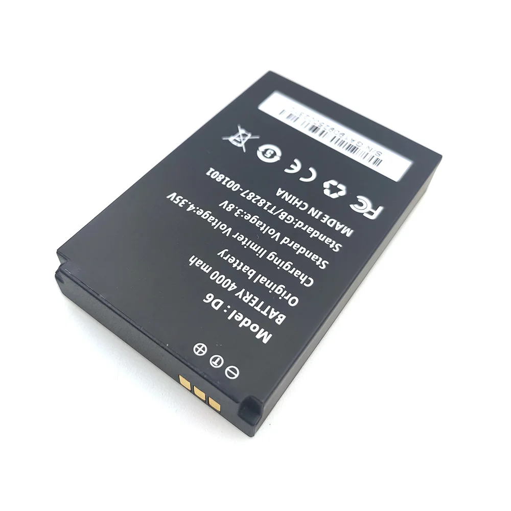 100% Оригинальный литий-ионный аккумулятор 3 8 в 4000 мАч для Anysecu 4G-P3 UNIWA F50 Walkie Talkie 4G