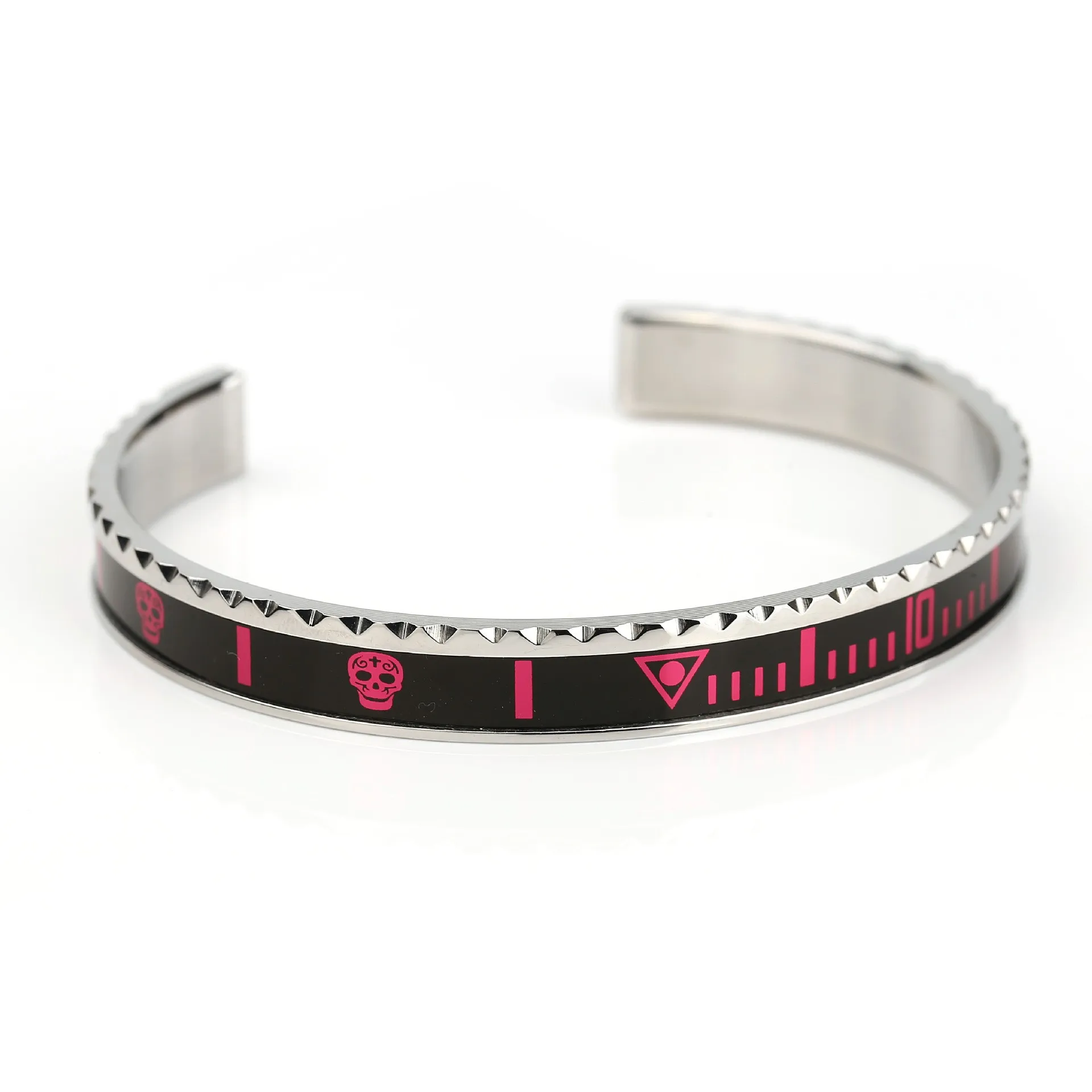 

Dial Steel Speedometer Surfer Bangle Man Bracelet Skull Multi Bracciale Unisex Speedometer Nuova Collezione