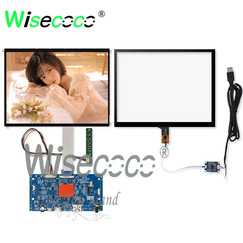 9.7 inch LP097QX1 SPA1 SPAV SPC1 2048x1536 EDP Signal 4 Lanes 51 Pins LCD Display Panel with LVDS driver Board with touch