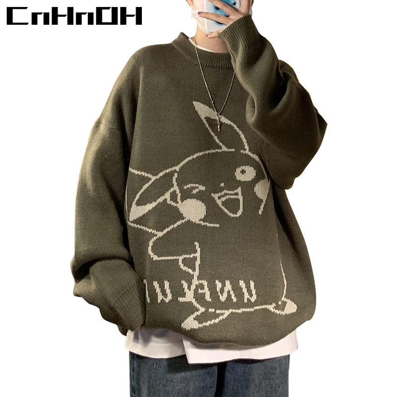 Новинка осенне-зимняя уличная одежда CnHnOH из грубой шерсти с длинным рукавом