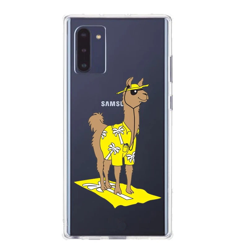 

Lovely Lama Llama Alpacas Soft silicone TPU phone Case For Samsung 2017A5 A50 S7 S9 S8Plus S10 A6 A8P Note8 S10+