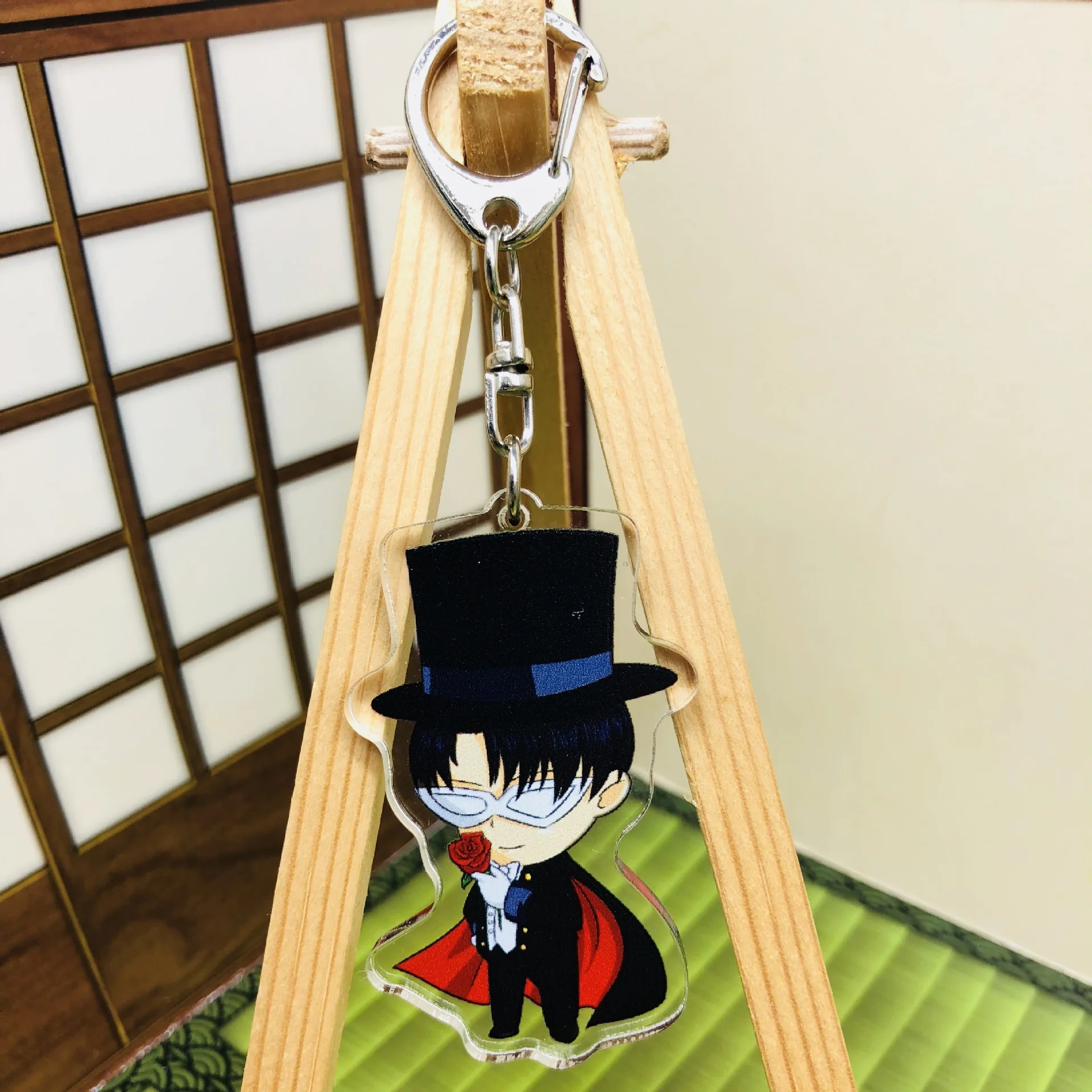 С рисунком из аниме Сейлор Мун Акриловые Артемида брелок луна фигурка брелка для