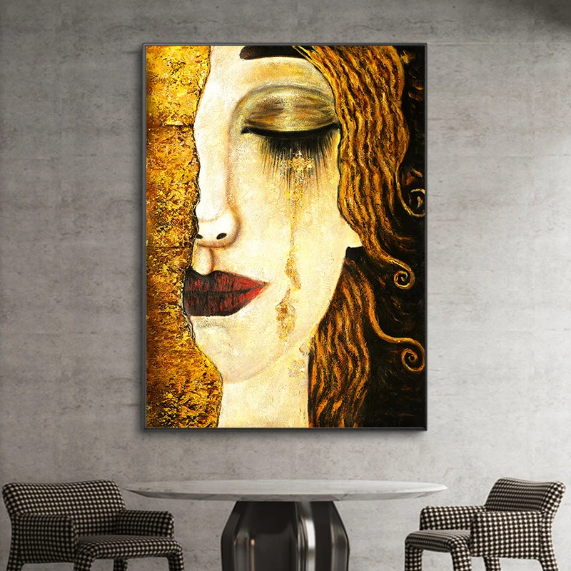 Абстрактная Классическая картина Густава Климта настенная Картина на холсте