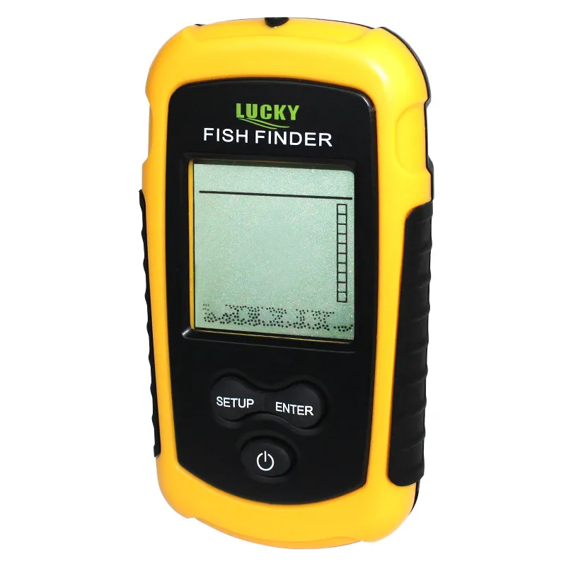 

100m lcd Portable Sonar Sensor Fish Finder Fishfinder Alarm Beam Transducer echo sounder with display deeper fishing finder