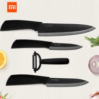 xiaomi mijia kitchen knife set huohou nano ceramic knives cook set 4 6 8 inch furnace thinner for family chef slicing knives
