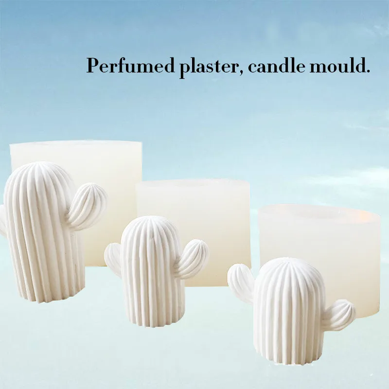 3D имитация растения кактуса силиконовая форма Фея столб свеча гипс суккуленты