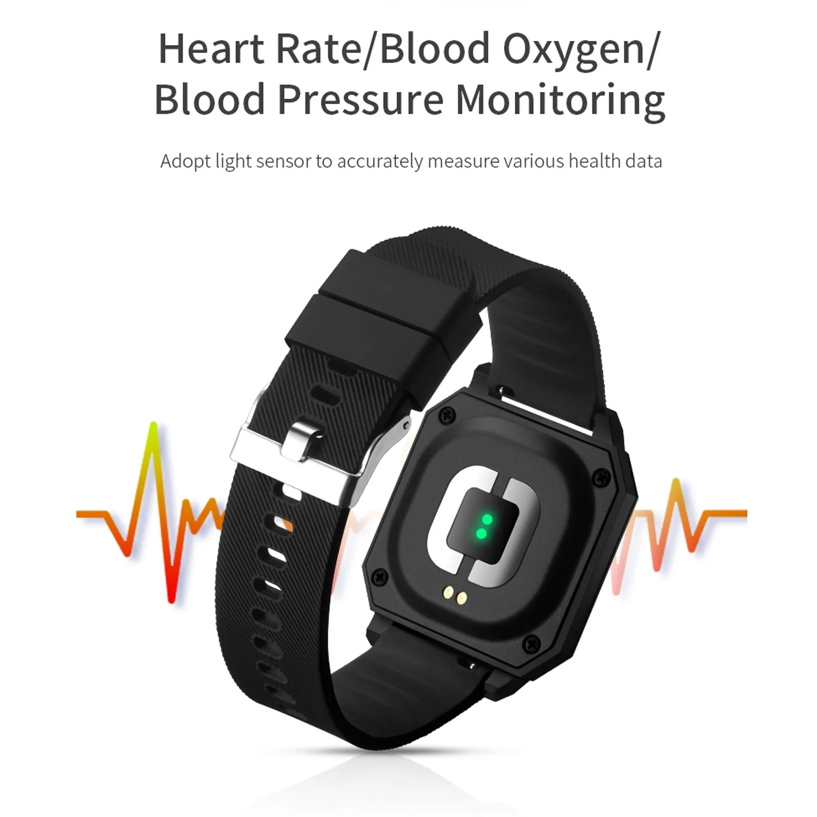 Умные часы F8 на запястье экран 0 96 дюйма Измерение частоты сердечного и кровяного