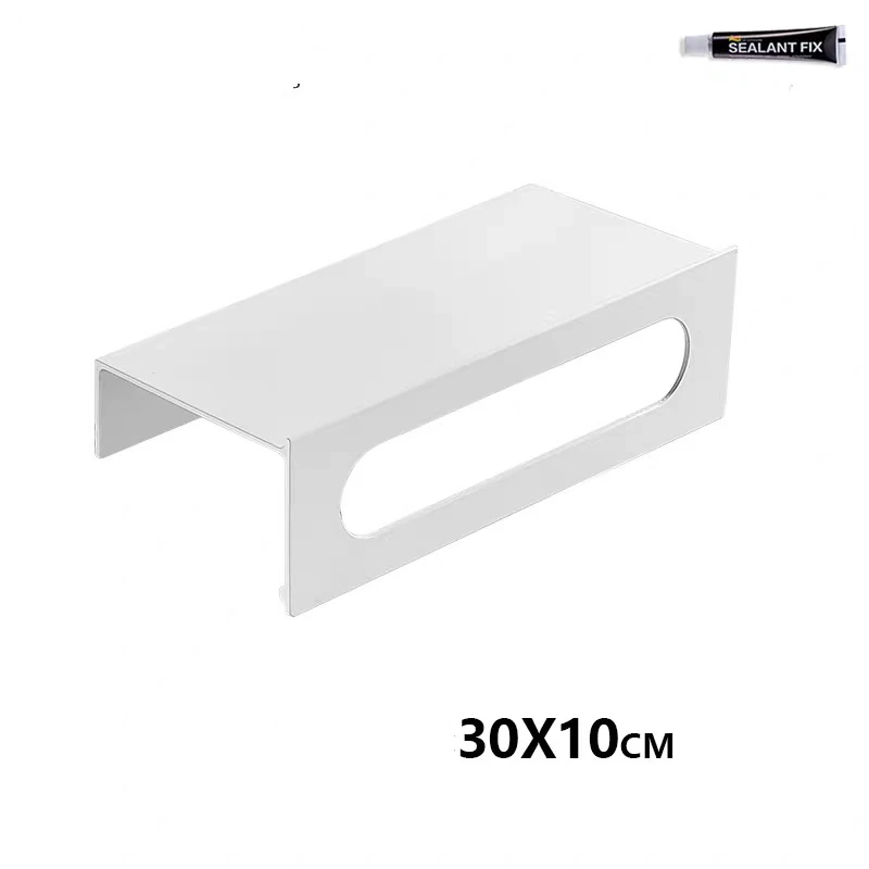 Анодированная пространственная алюминиевая полка без гвоздей матовый черный