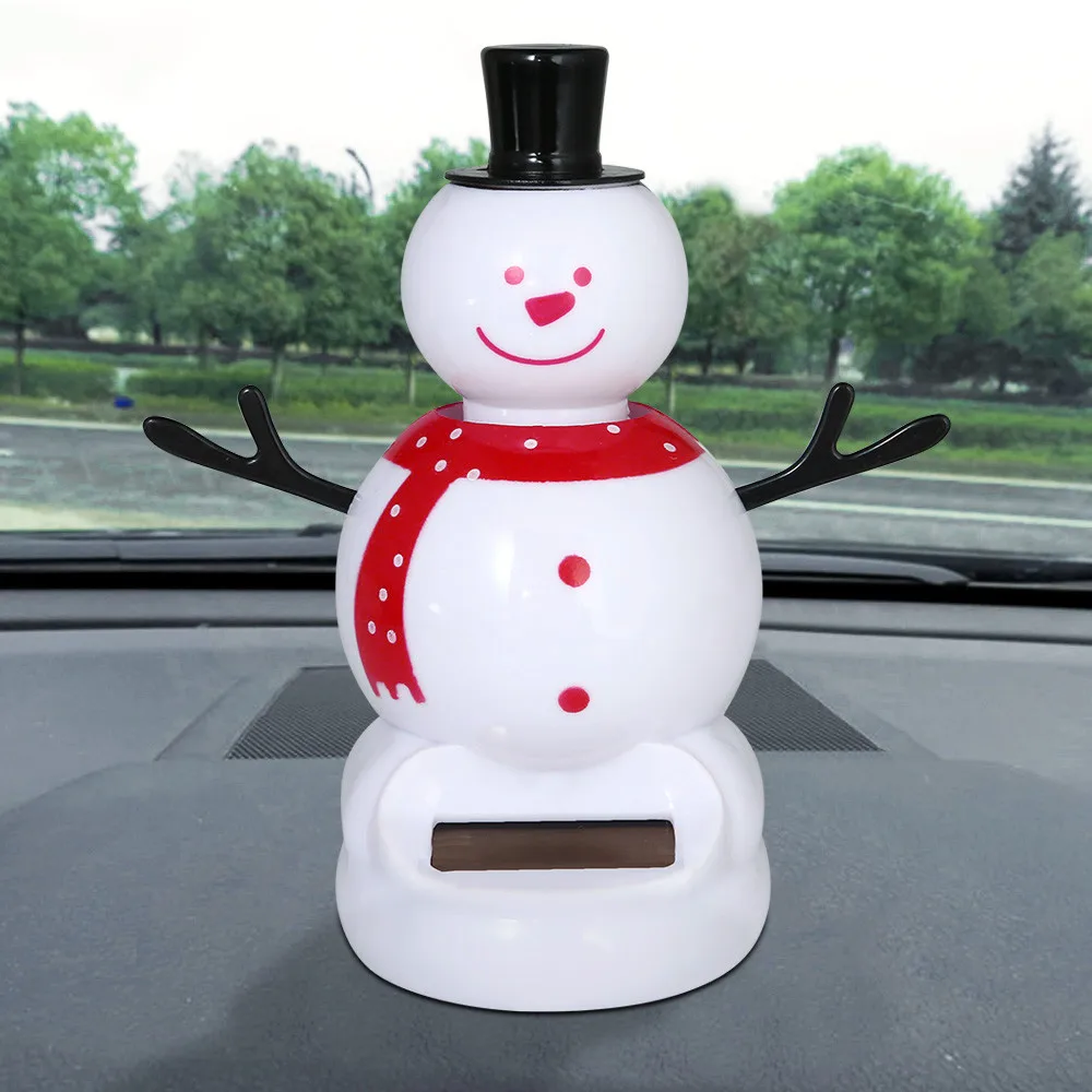 Украшение на солнечных батареях для автомобиля 2019 Рождественская игрушка
