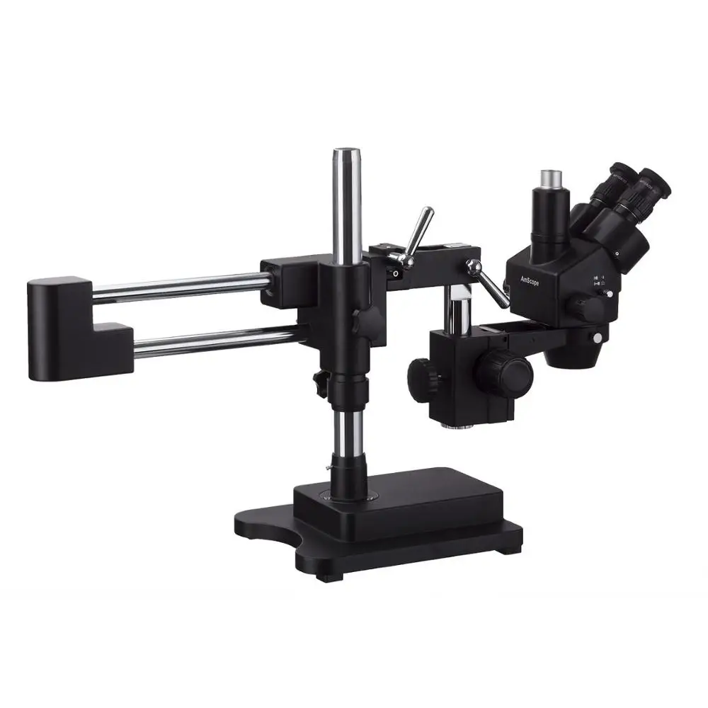 Микроскоп AmScope 7X-45X Тринокулярный стереомикроскоп с увеличением черной двойной