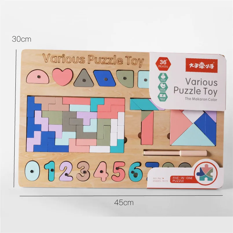 Деревянные развивающие игрушки Монтессори детская Магнитная рыболовная доска