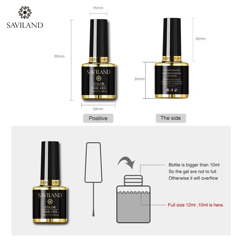 SAVILAND Matte Top Coat Semi Permanent No Wipe UV Gel Varnish Sealing Soak Off LED Nail Polish Base Combination | Красота и здоровье
