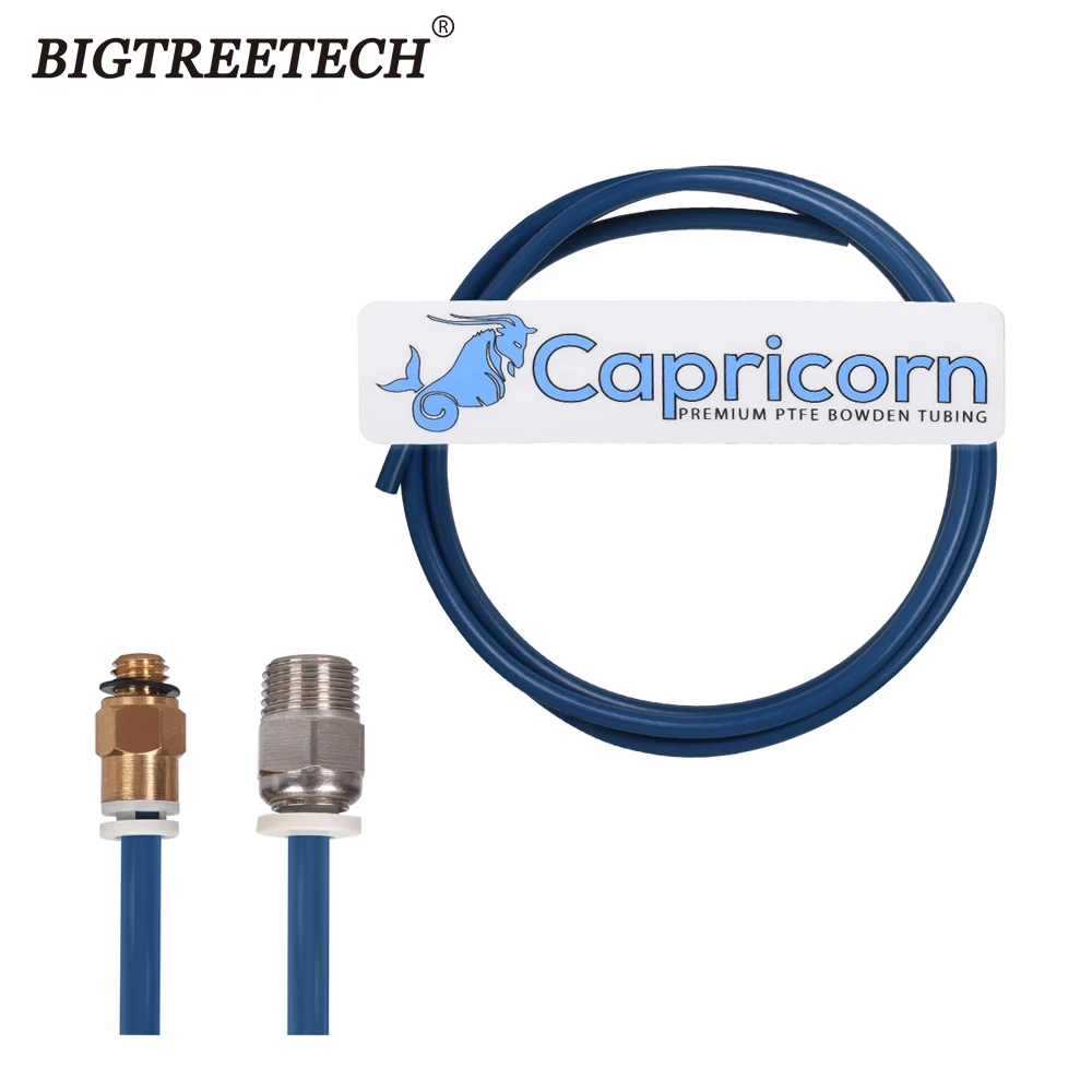 Козерога Bowden PTFE трубки серии XS 1 м/2 м Быстрозажимной прямой пневматический синий