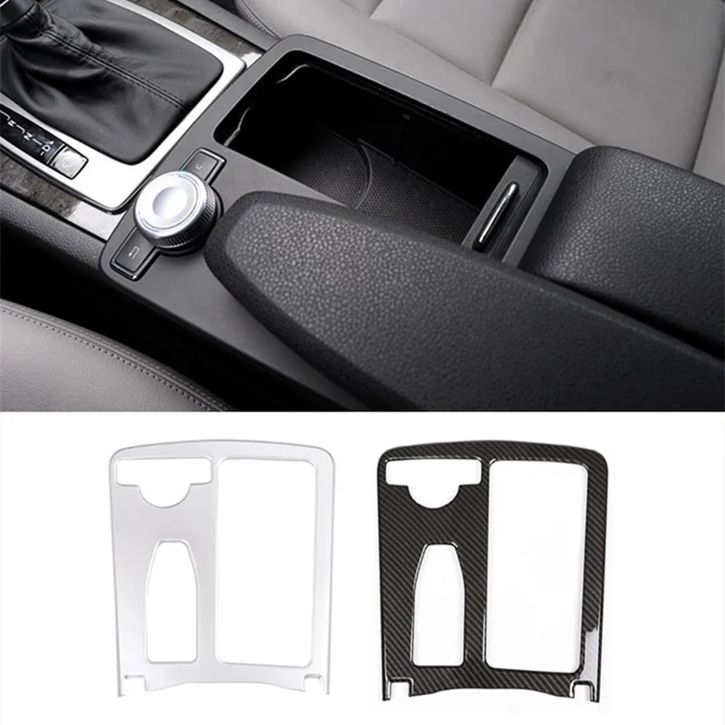 

ABS Center Console Water Cup Holder Frame Cover Trim For Mercedes Benz C class W204 08-14 E Class W212 10-11 E Coupe 10-12 LHD