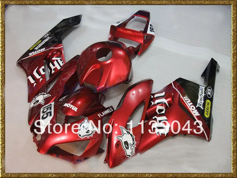 

100%Fit Injection RED Fairings for HONDA CBR1000RR 04 05 CBR1000 RR 2004 2005 CBR 1000RR 04 05 motorcycle fairing kits #5RA11V