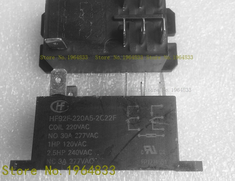 

HF92F-220A5-2C22F 8 30A277VAC