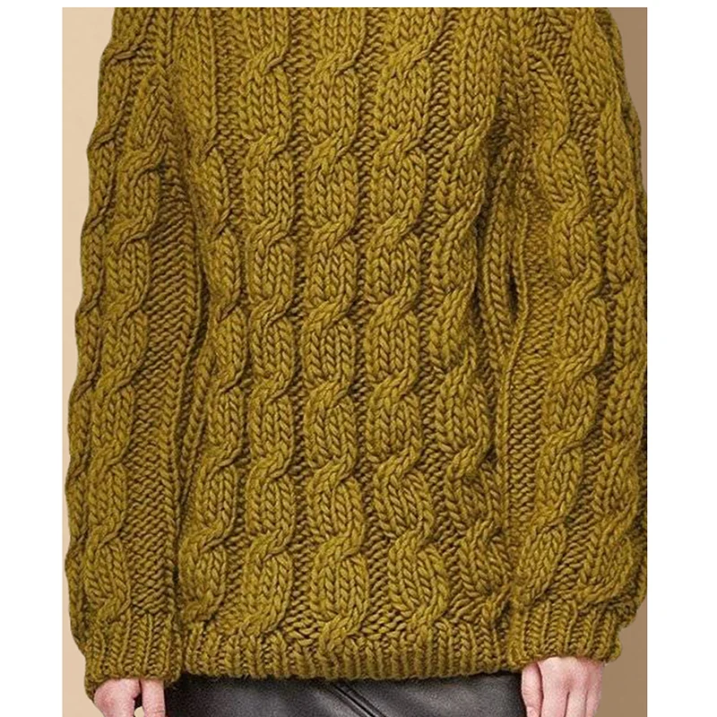 Women's Thick Turtleneck sweater 2019 Winter heavy Pullover Sweater Chunky cozy warm Autumn Hand-knit thick | Женская одежда