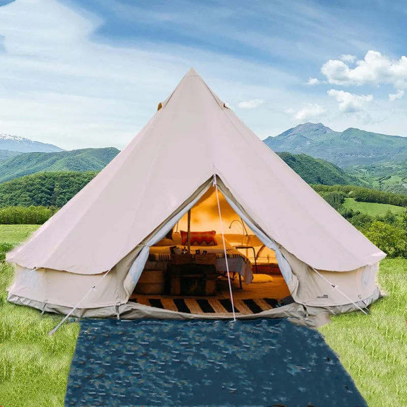 Günstig Yurt Baumwolle Wasserdicht Regen Proof Wind Beständig Warme Zelt Outdoor Wandern Überleben In Wilden Erkunden Tragbare Camping Indische Haus