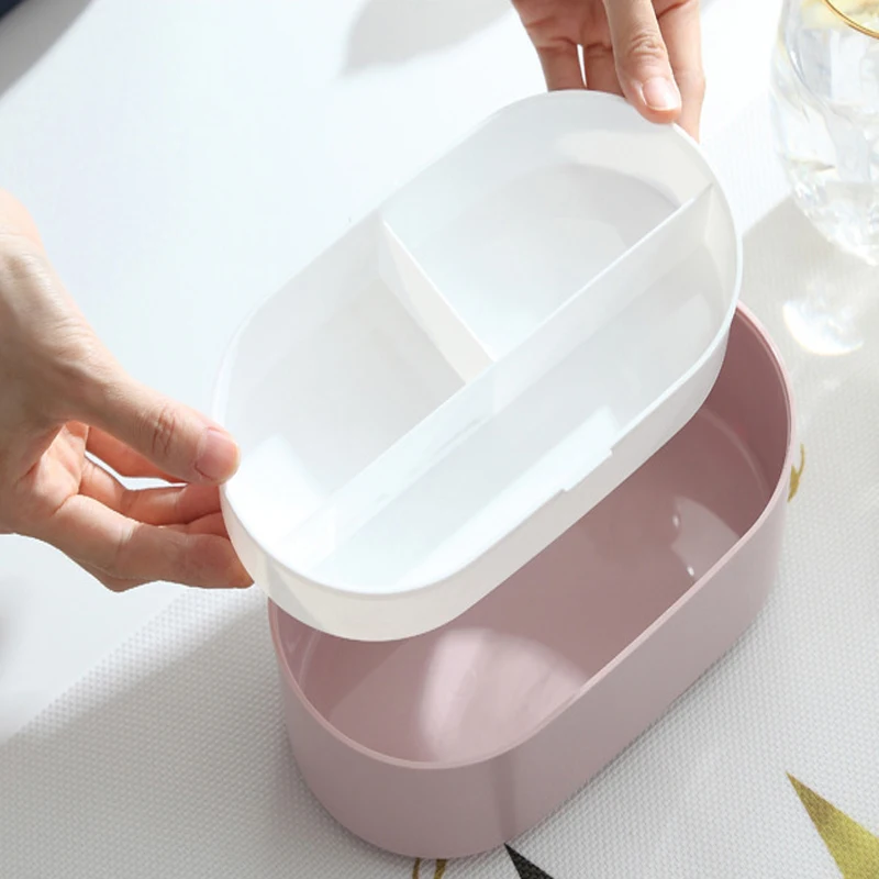 Однослойный Овальный Ланч бокс пищевой полипропилен дерево стиль ланч чехол