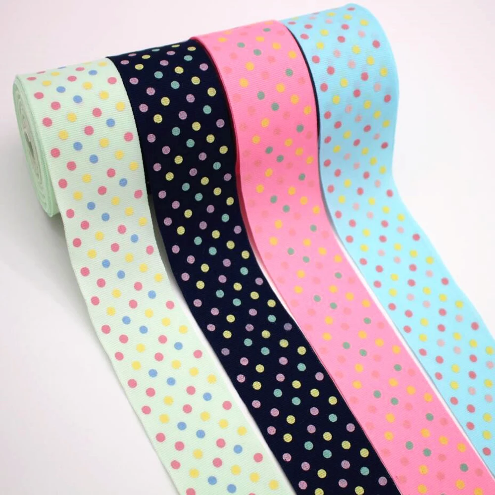 Новинка 1 1/2 38 мм с принтом разноцветные шары ленты 5 метров 10 ярдов DIY ручной
