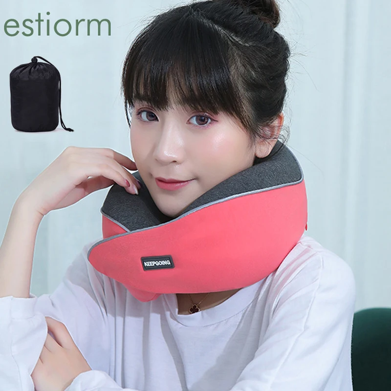 

Comfort Portable Travel pillow for Airplane,Soft U shaped Memory Foam Neck Pillow for Travel, Best Office Nap Sleeping Pillow