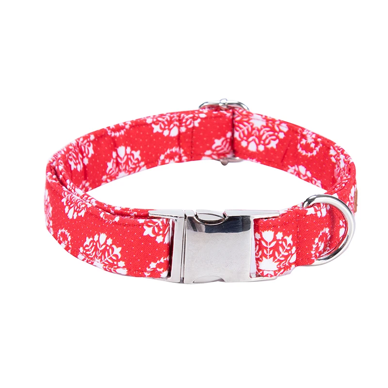 Рождественская собака воротник Перро и поводок персонализированный с